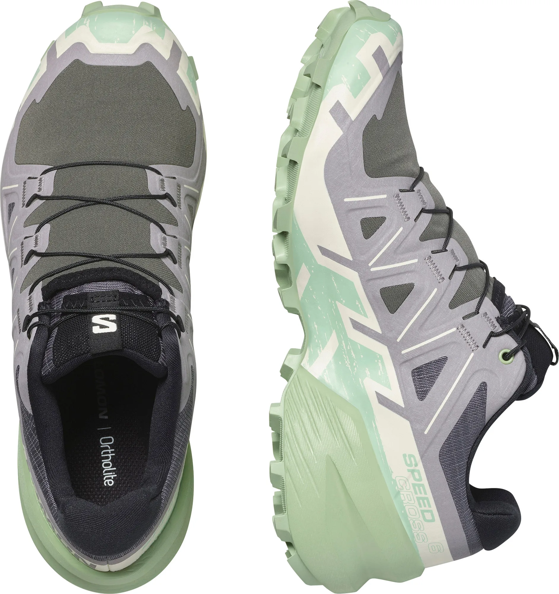 Salomon Women's Speedcross 6 Castlerock/Vanilla Ice/Smoke Green
