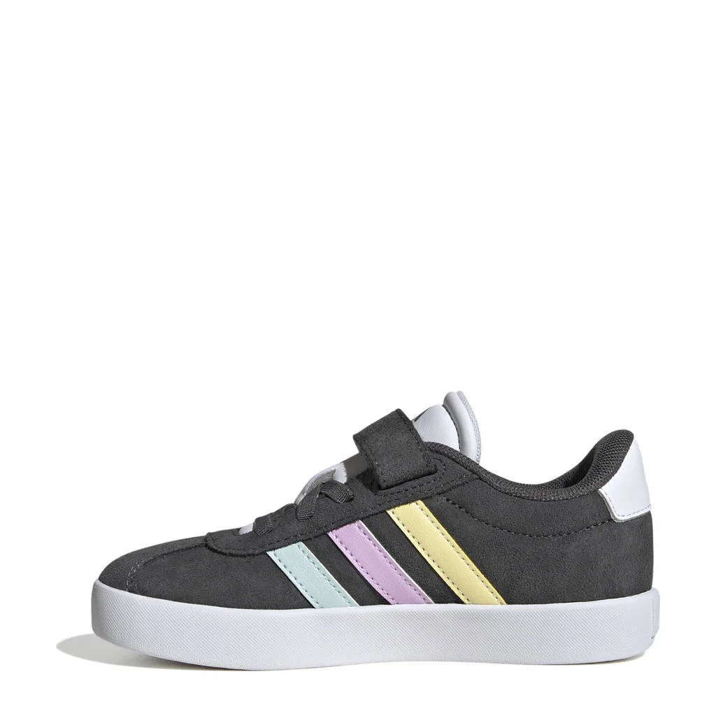 adidas VL Court 3.0 sneakers zwart/wit/geel/roze/turquoise