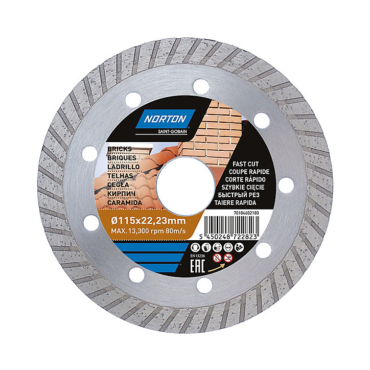 Disque diamant turbo multi Norton 115x22,2 mm