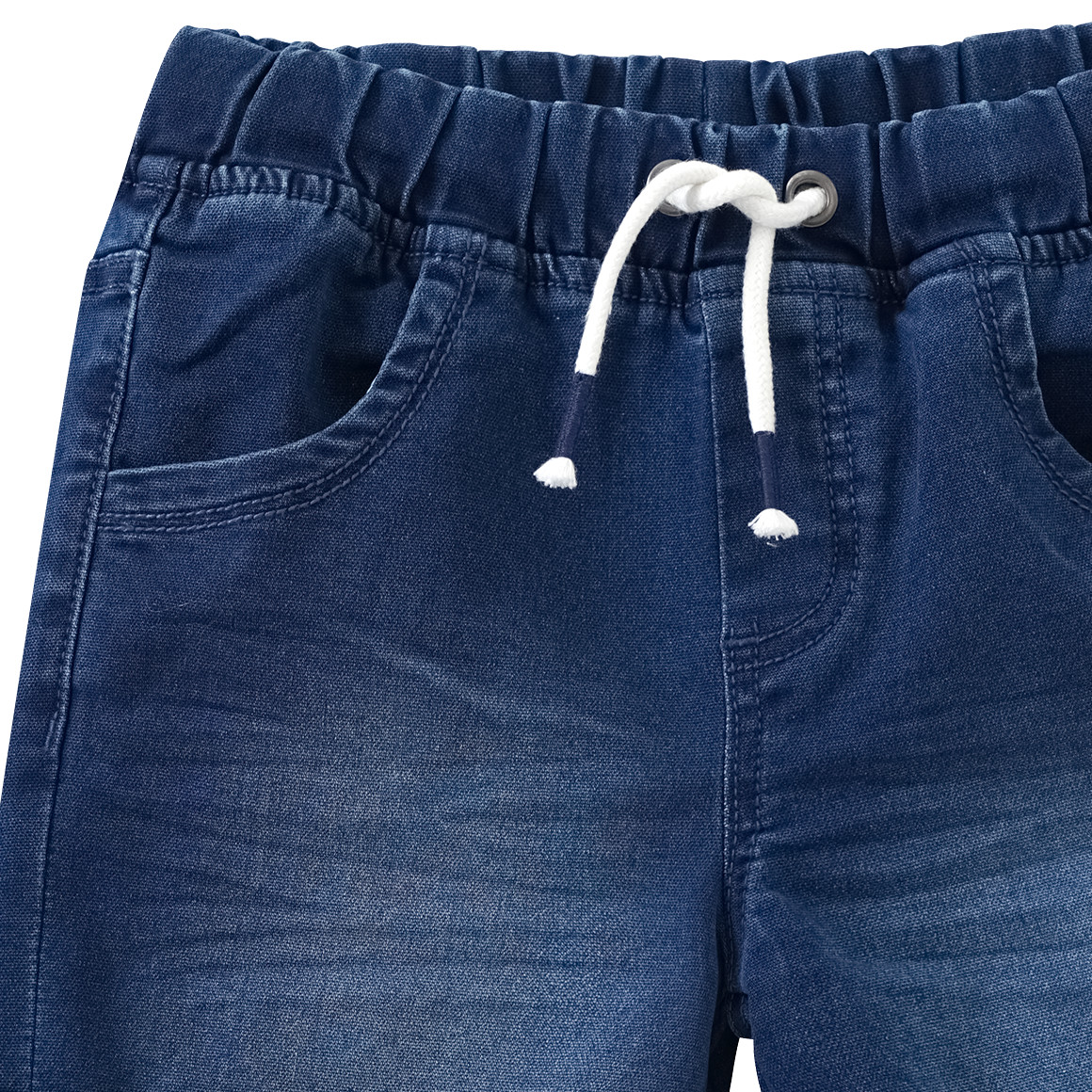Topolino Jungen Jeansshorts mit Tunnelzug dunkelblau