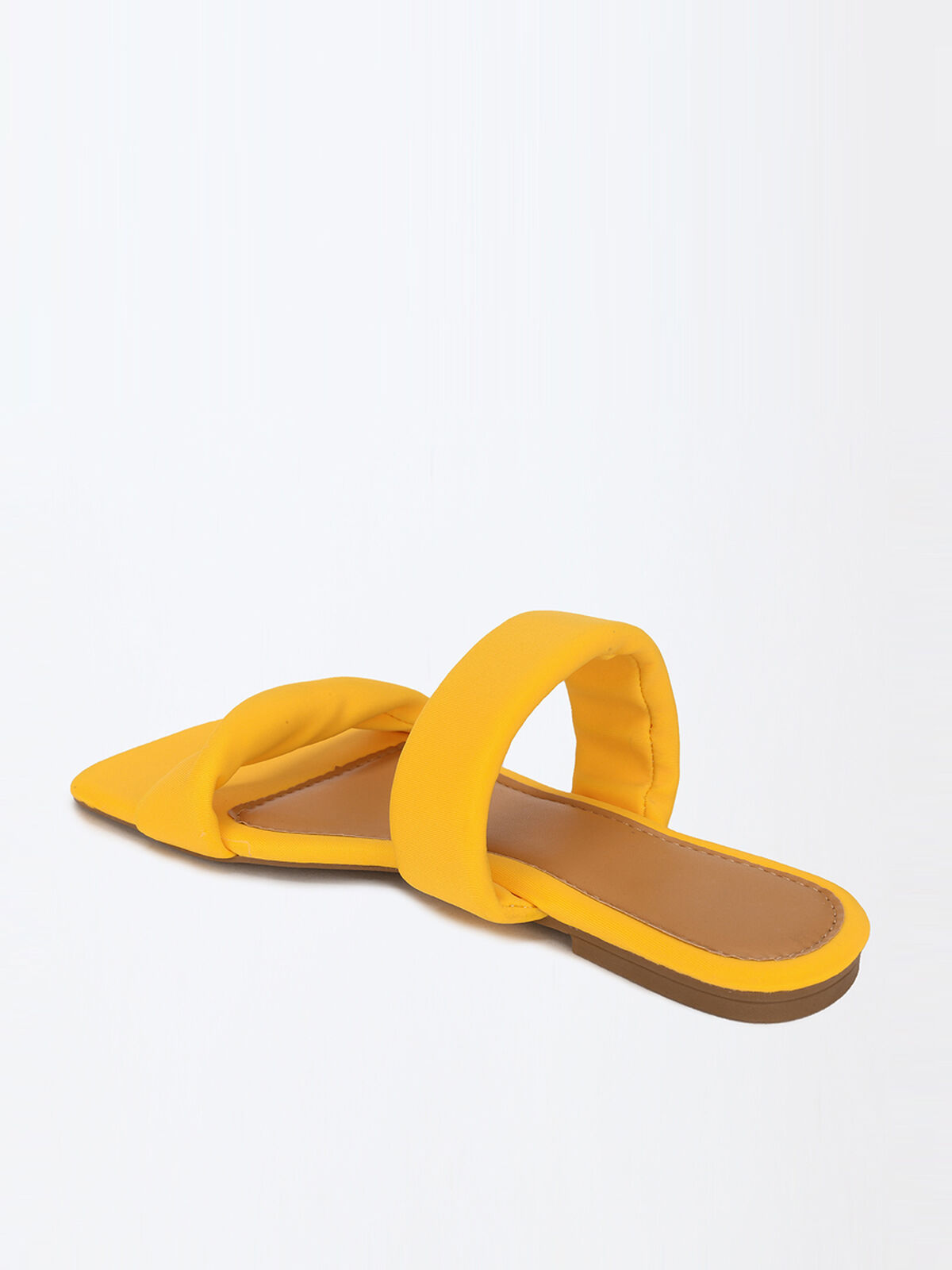 Mules à double brides- Jaune