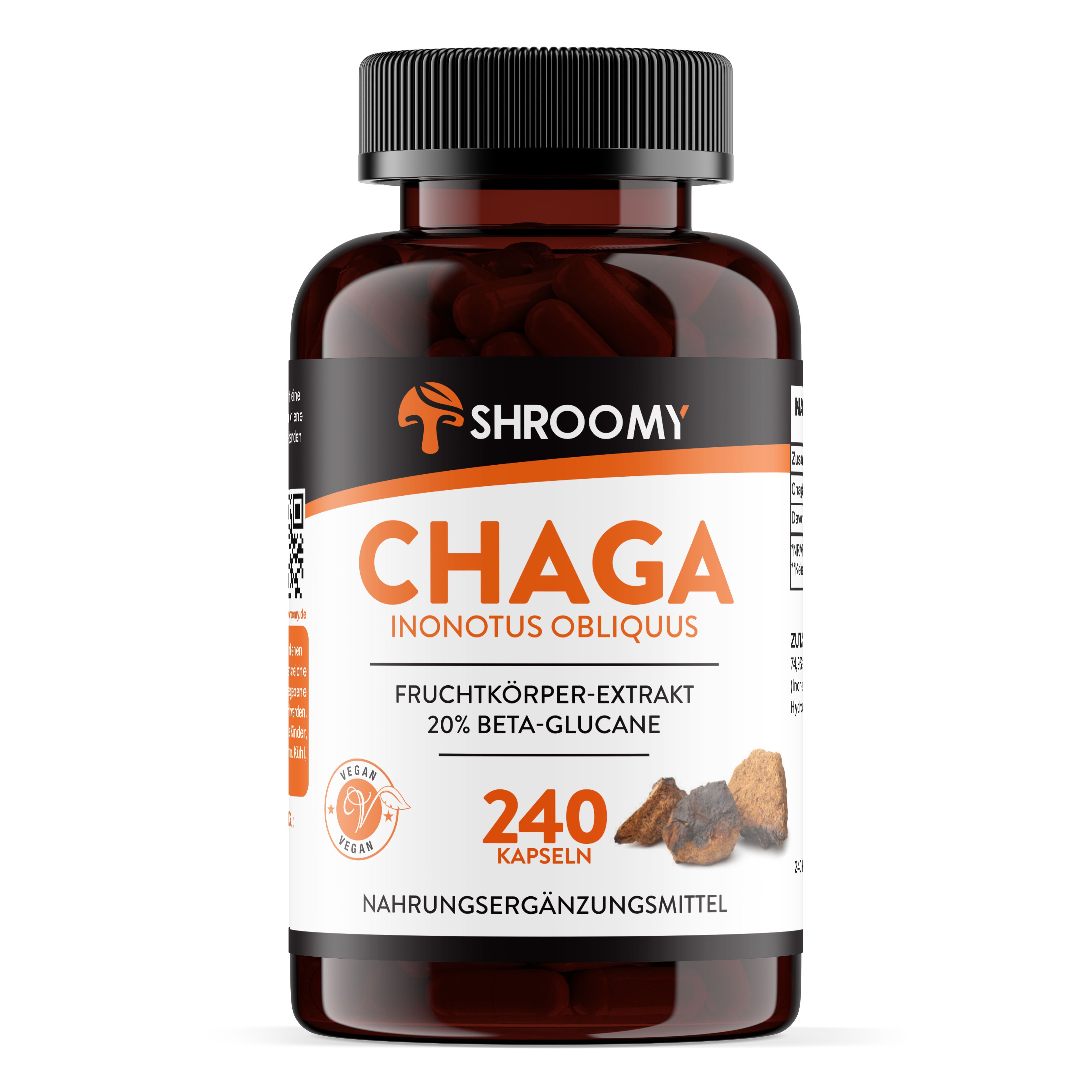 SHROOMY Chaga Extrakt Kapseln