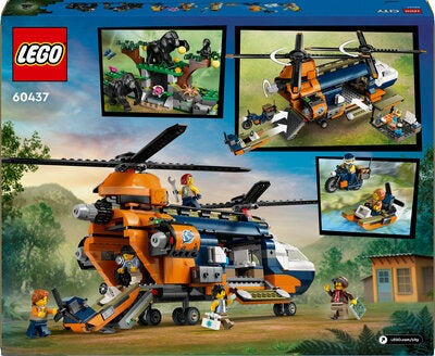 LEGO City 60437 Jungelutforskerens helikopter-baseleir