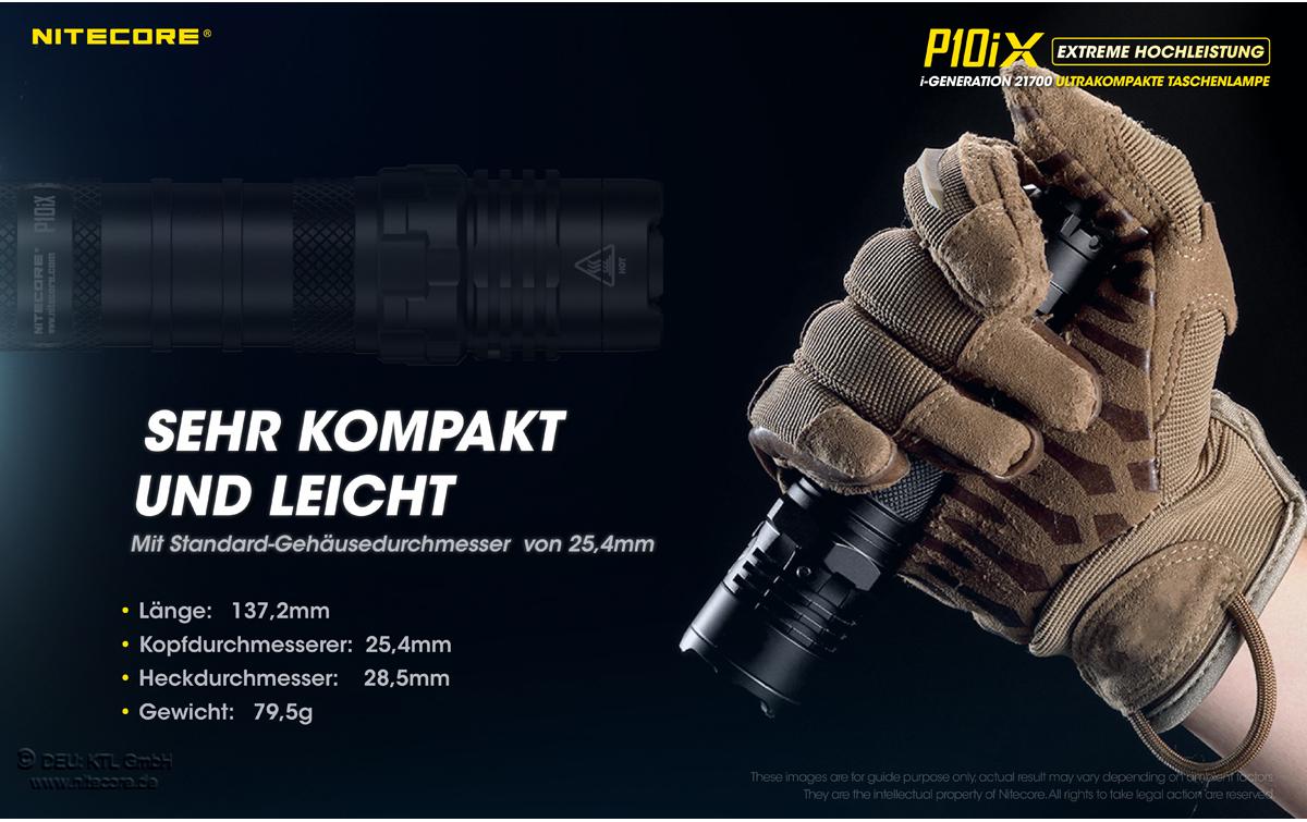 Taschenlampe P10iX 4000 Lumen<br>LED-Taschenlampe