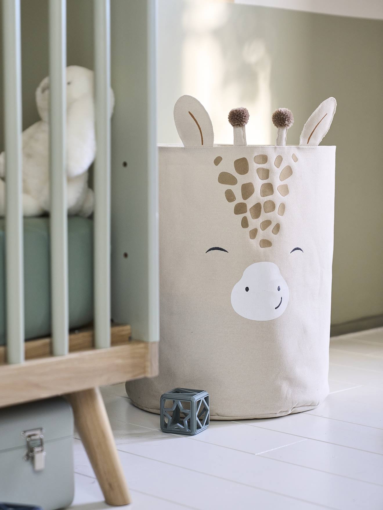 Cesta Girafa XL, bege areia