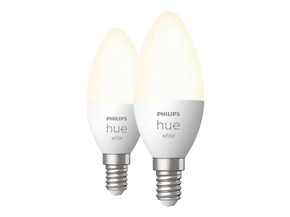 Philips Hue White Kerte - E14 pærer - 2-pak