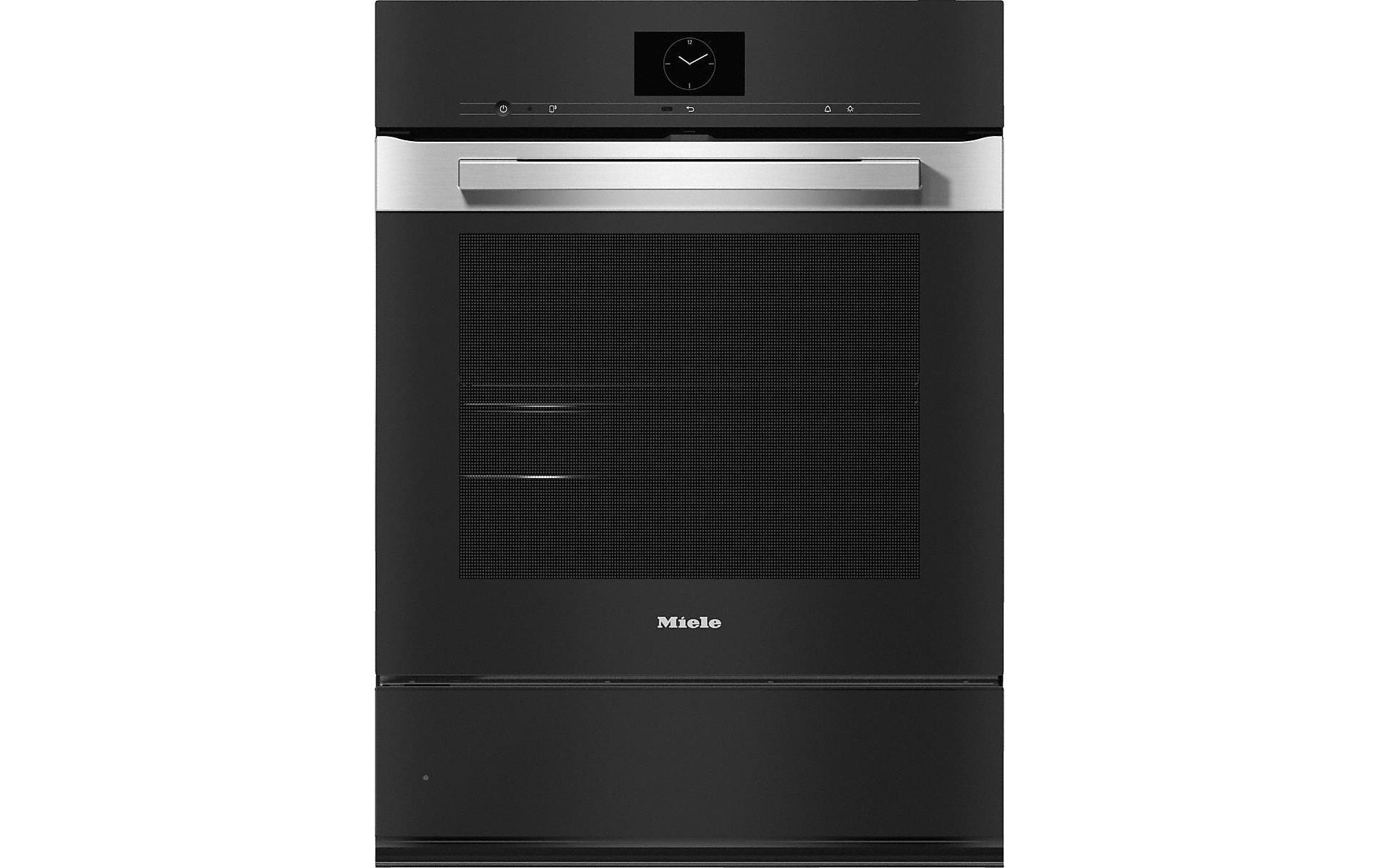 Einbaudampfbackofen H 7660-55 BP Edelstahl/Schwarz A+<br>Backofen im gut kombinierbaren Design mit Speisenthermometer