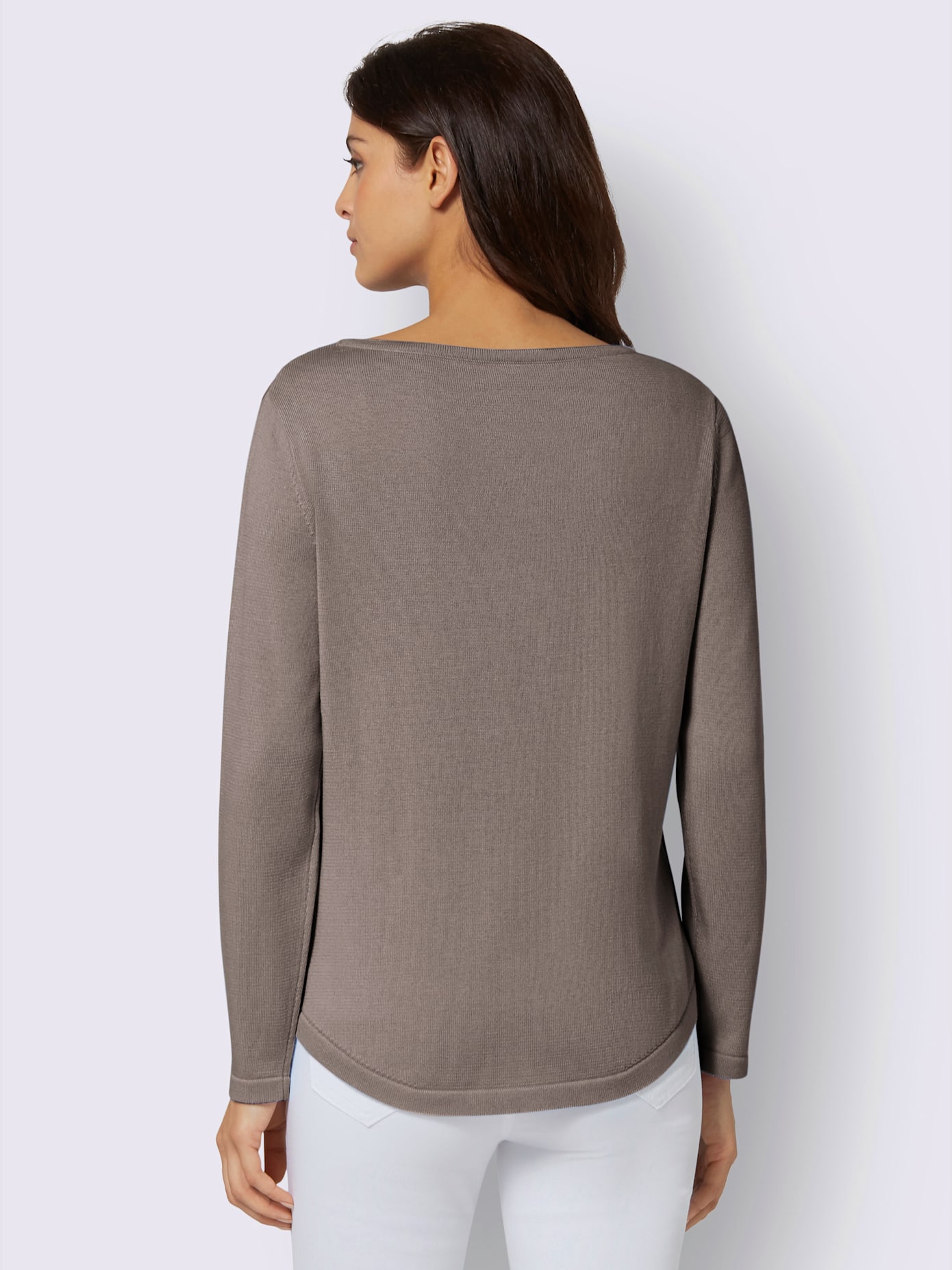 Pull femme basique élégant en coton pima