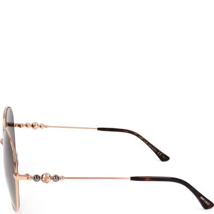 Jimmy Choo - Lunettes de soleil - Catégorie 3 - Doré