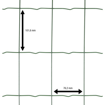Betafence tuingaas 80 cm x 25 m groen