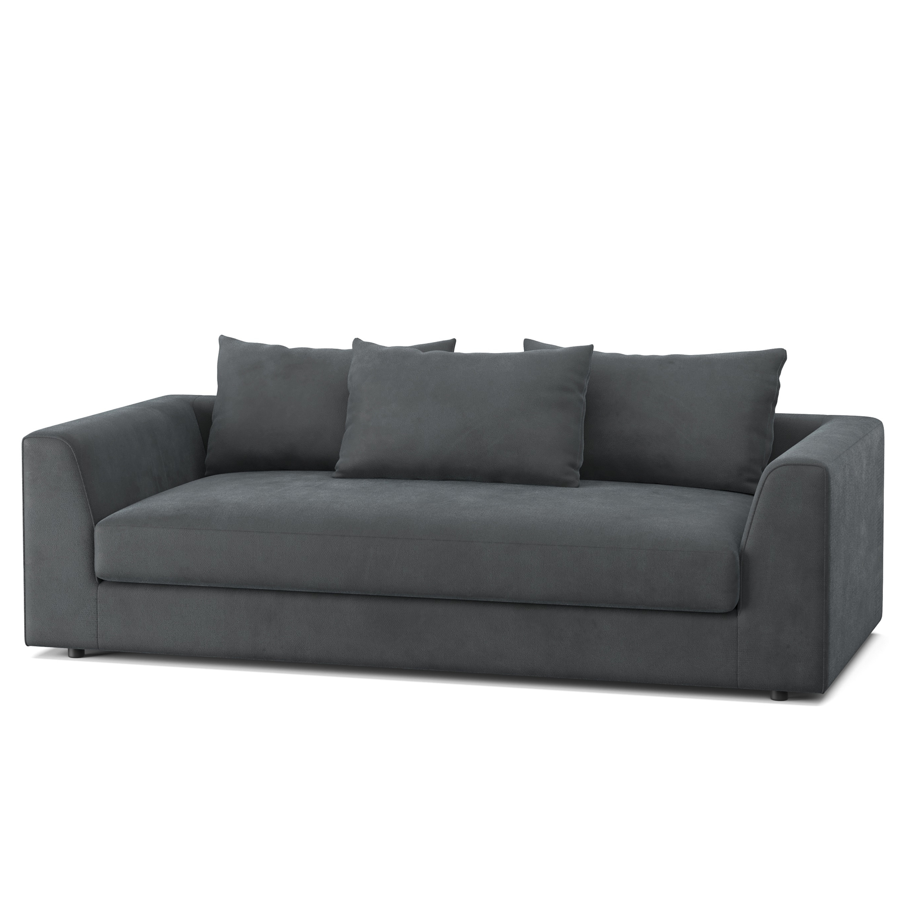 Bigsofa Samt ABBY anthrazit