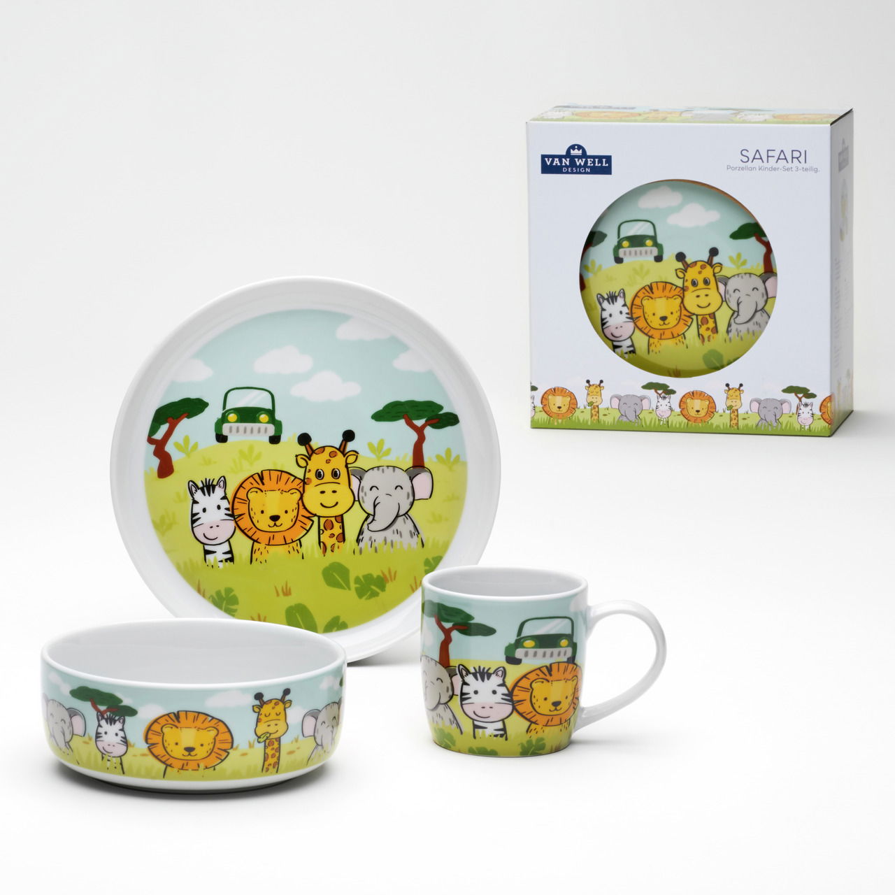 Van Well Kinderset 3-tlg. SAFARI