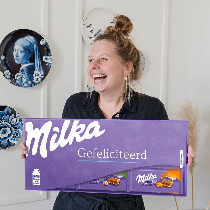 Mega Milka - Gefeliciteerd - Chocoladereep - 600 gram - Chocolade