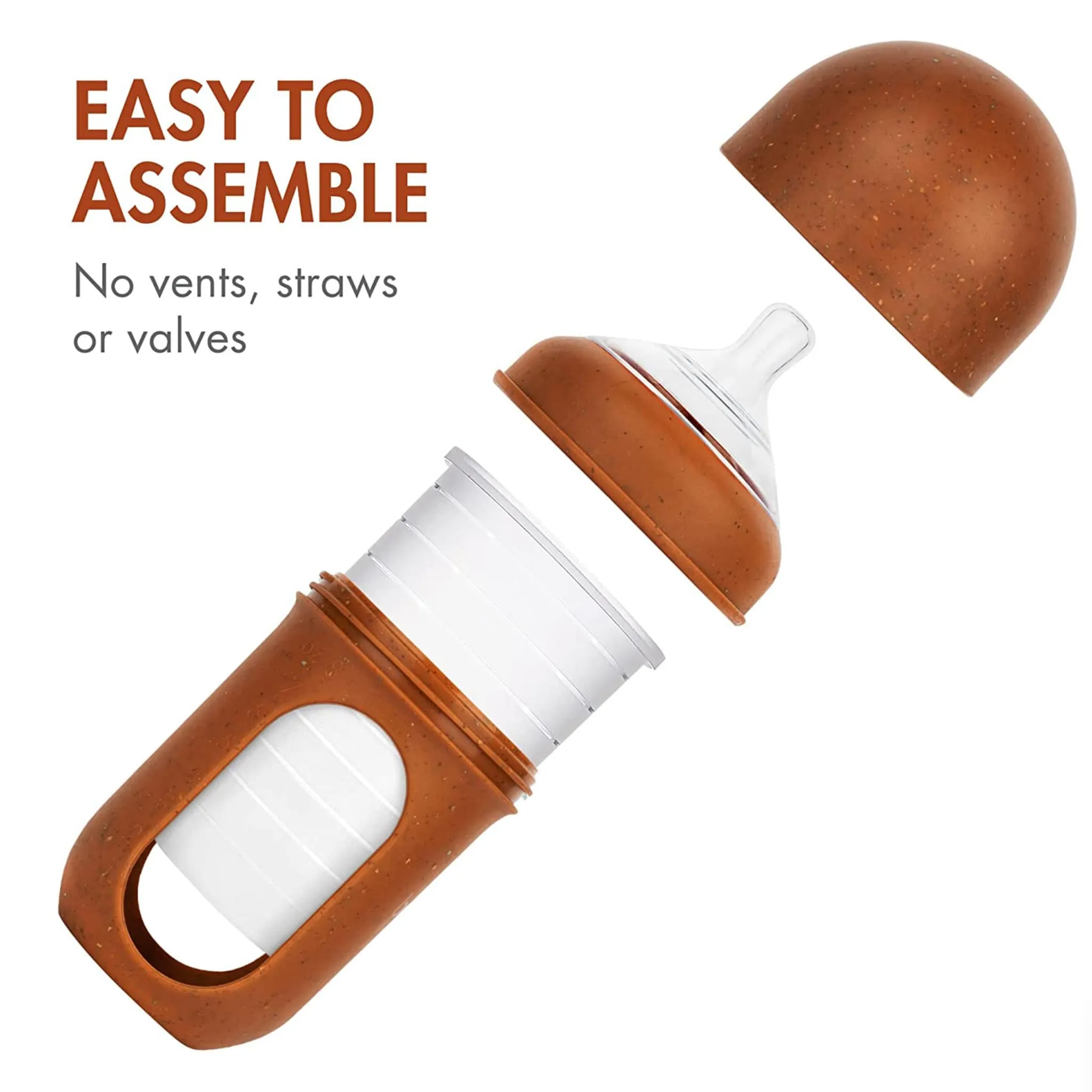 Boon Bouteilles en Silicone Nursh 8oz Paquet de 3