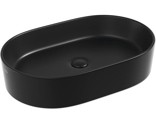 Jungborn opzetwastafel ONE 60 x 38 cm mat zwart incl. keramische afvoerplug