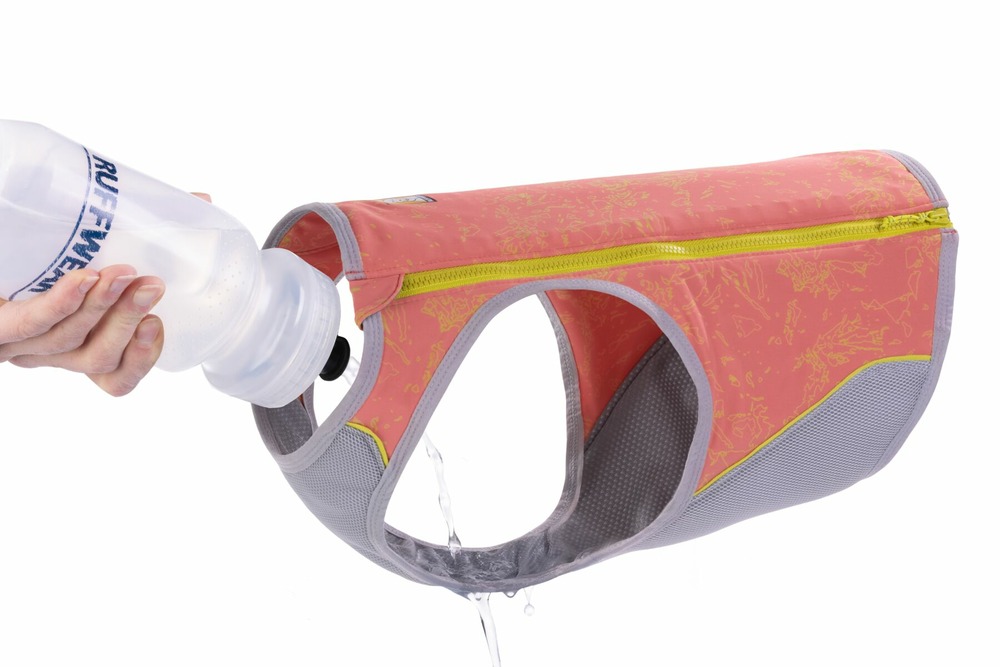 Veste de refroidissement swamp cooler zip™ avec une couverture upf 50+. Couleur: salmon pink (rose), taille: xs