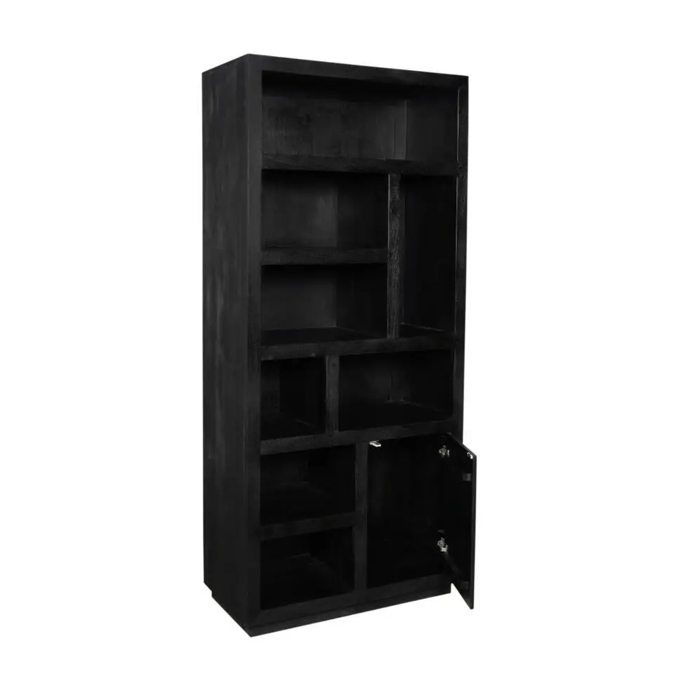 StarFurn - Vakkenkast Brussel 90 cm - zwart