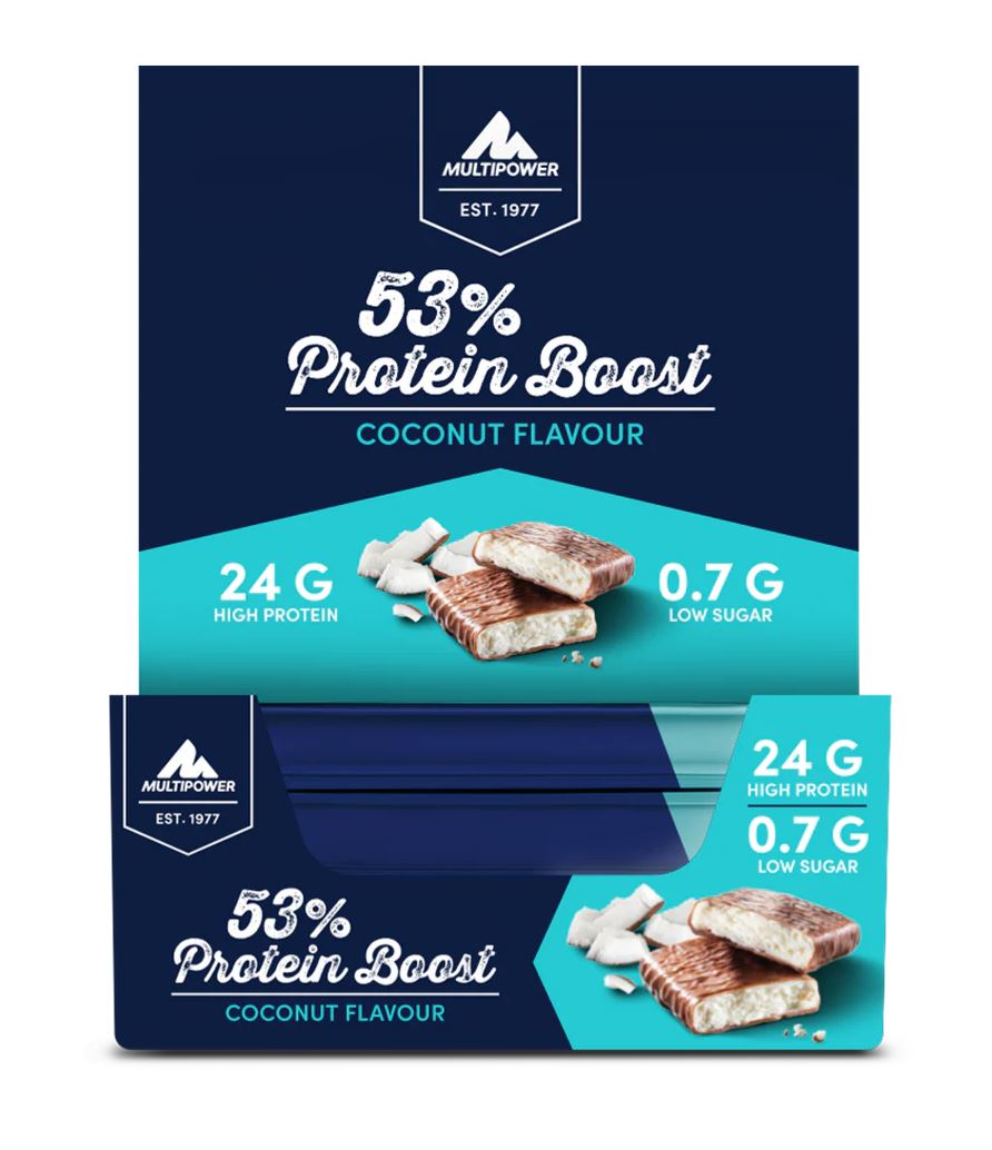 VE Multipower Proteinriegel Boost Coconut 20x45g=900g MHD:31.12.24