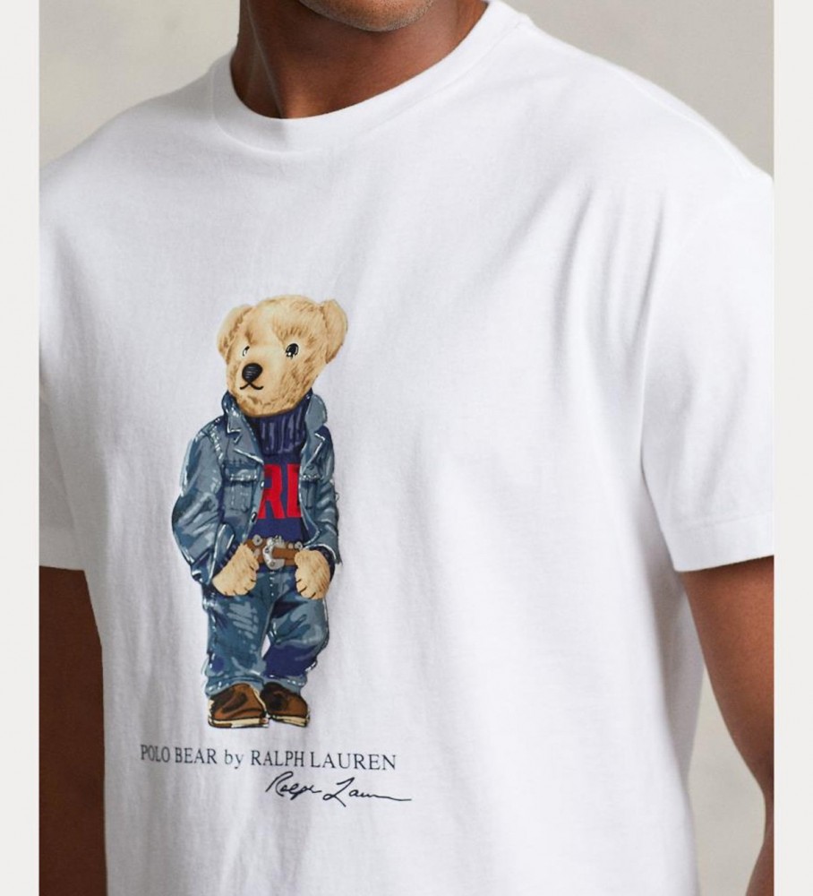 Ralph Lauren Camiseta Polo Bear Classic Fit branca