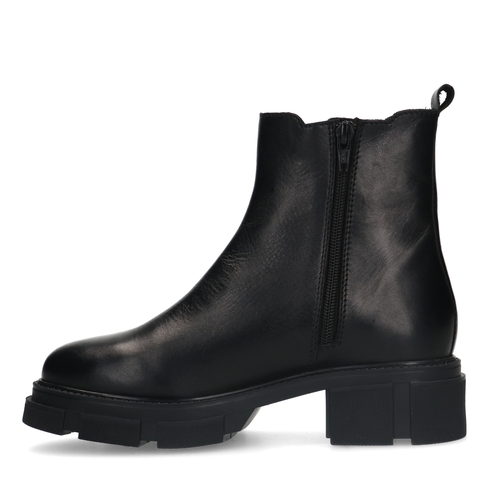 Zwarte leren chelsea boots