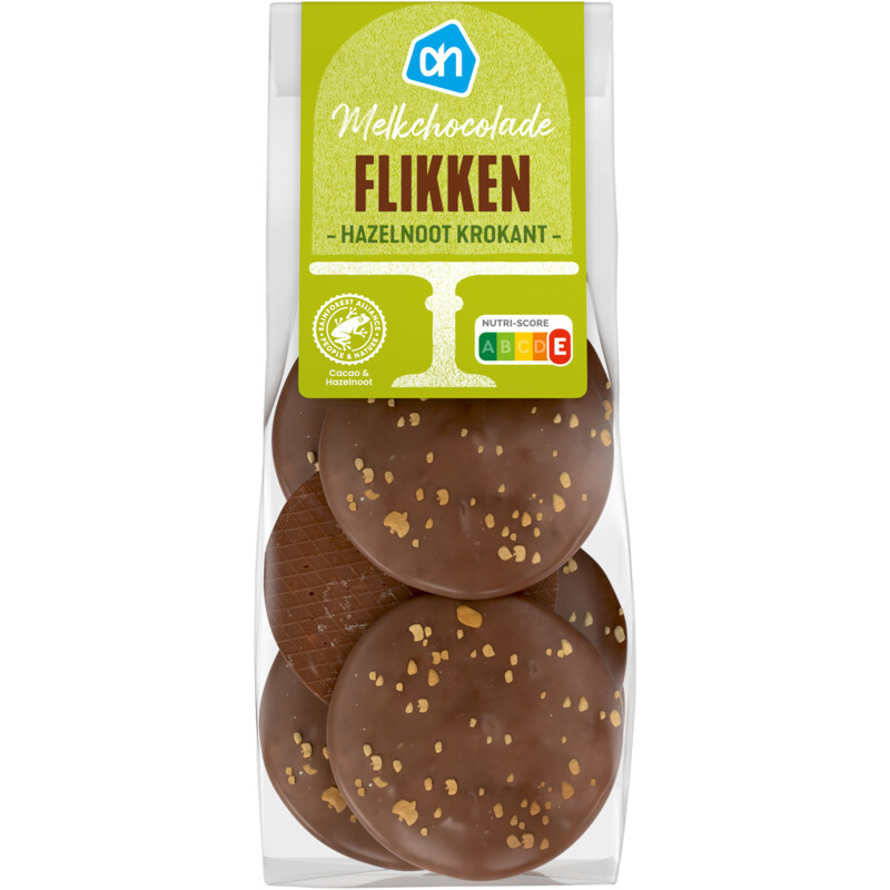 AH Flikken melkchocolade hazelnoot krokant