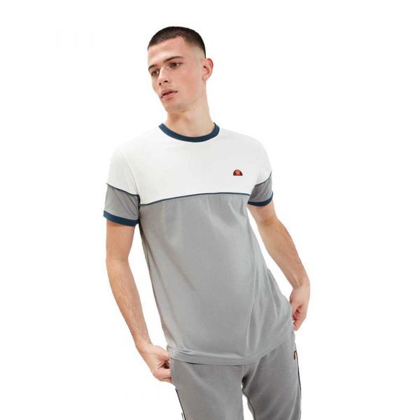 Ellesse Cabane Short Sleeve T-shirt Branco,Cinzento S Homem