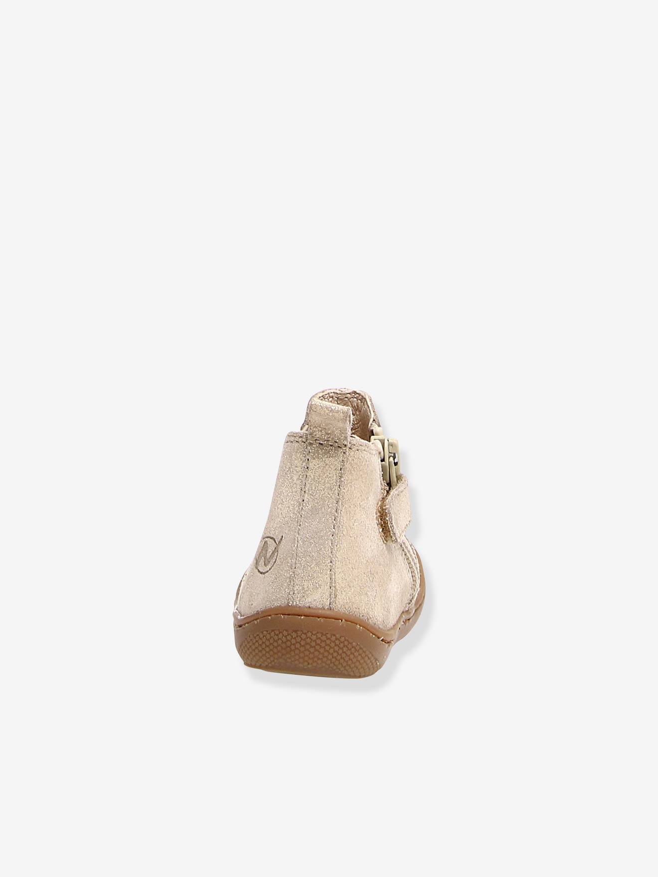 Botas Chelsea Sally NATURINO® First Steps, cor Ouro Bebê