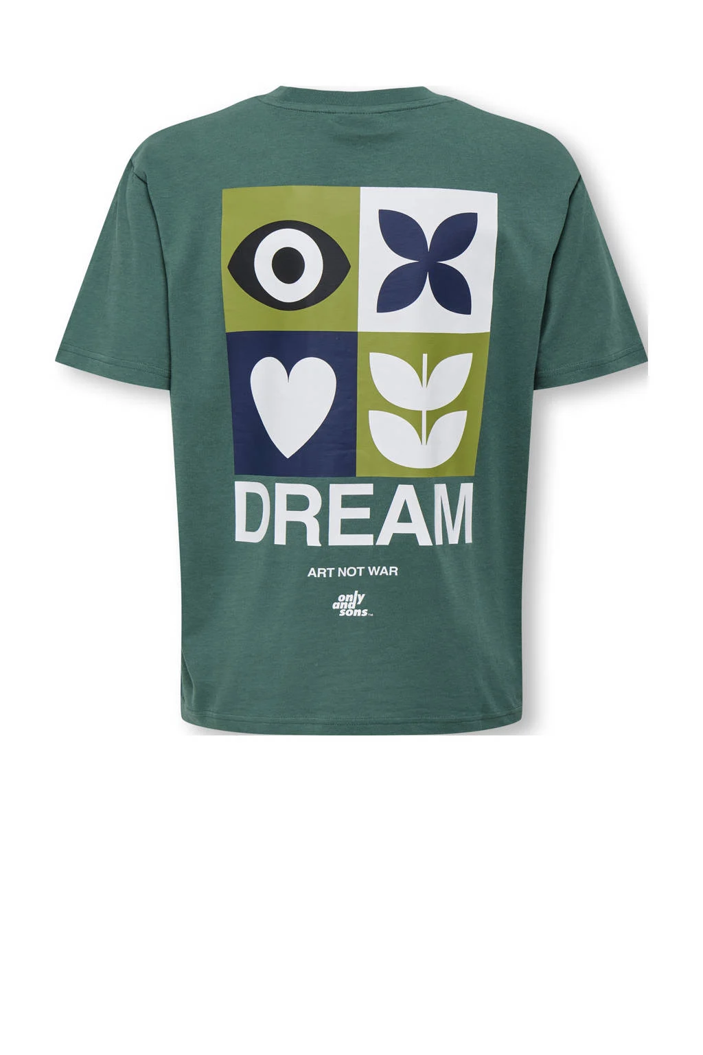 ONLY & SONS JUNIOR T-shirt groen