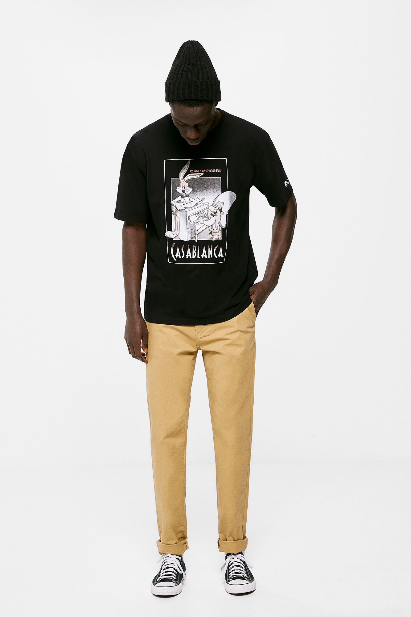 Camiseta Bugs Bunny Casablanca - preta