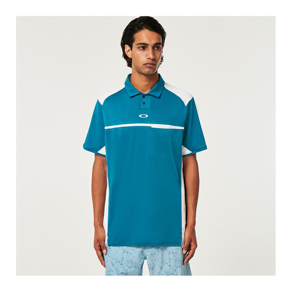 Oakley BONDED ARC - Polo Homme aurora blue