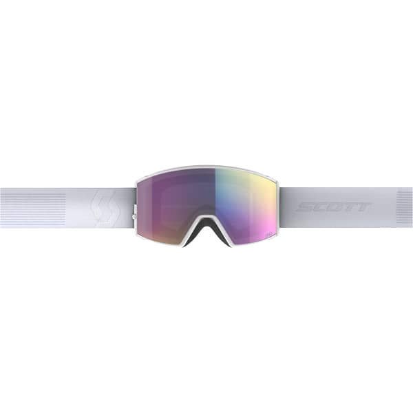 Masque de ski SCOTT REACT MINERAL WHITE/ENHANCER TEAL CHROME