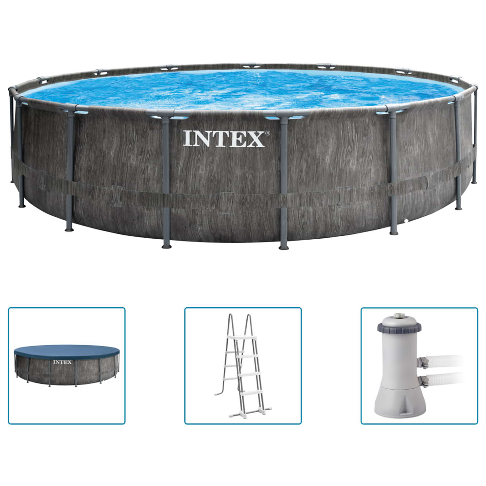 Ensemble de piscine greywood prism frame premium 457x122 cm