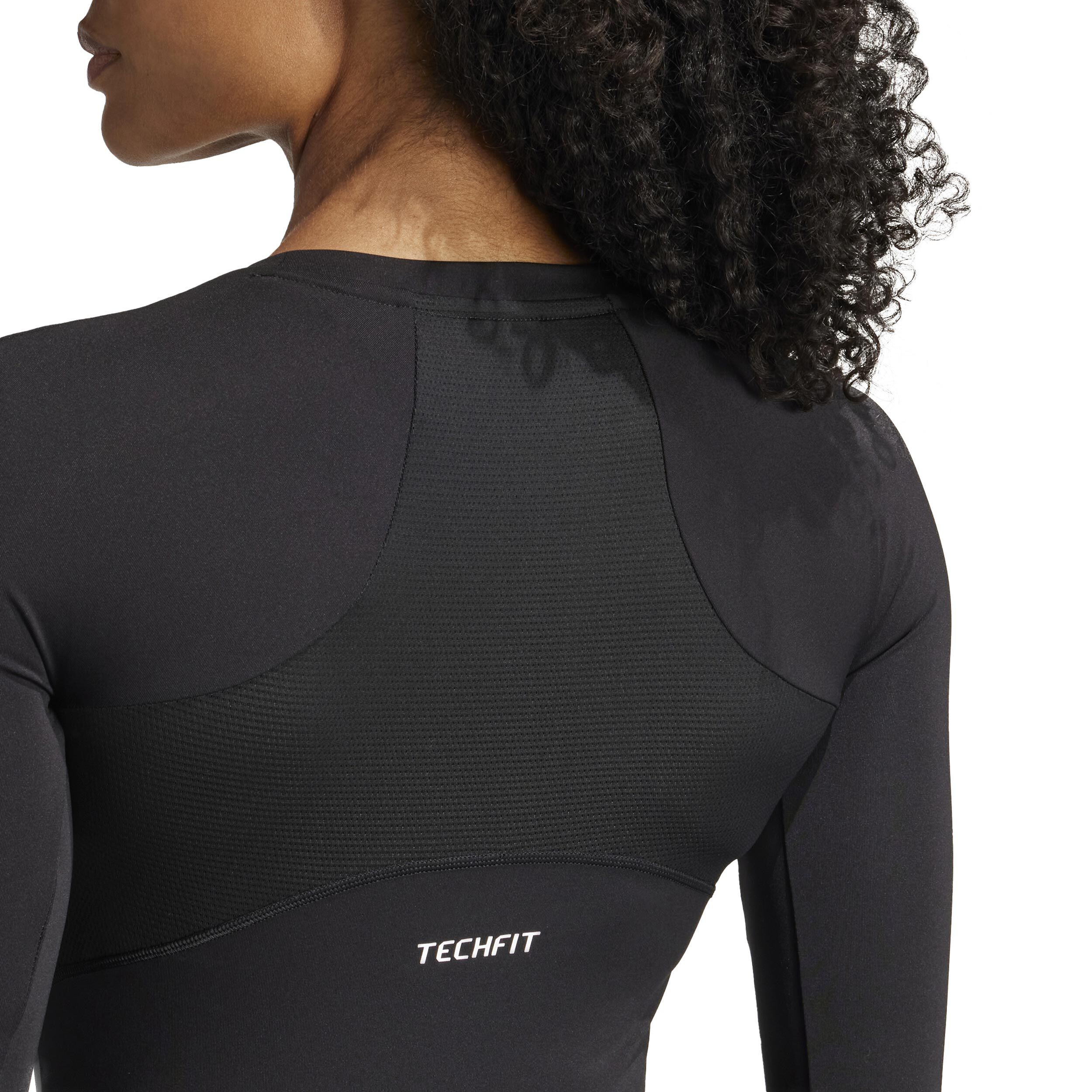 adidas Tech-Fit Haut Manches Longues Femmes - Noir