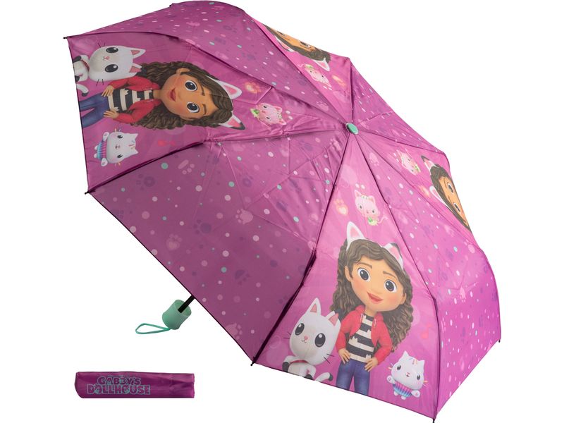 Undercover Regenschirm Knirps Gabbys Dollhouse Taschenschirm