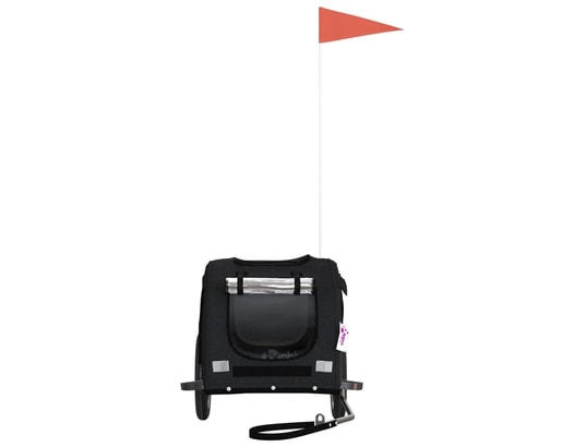 VIDAXL - Remorque de vélo pour chien noir tissu oxford et fer