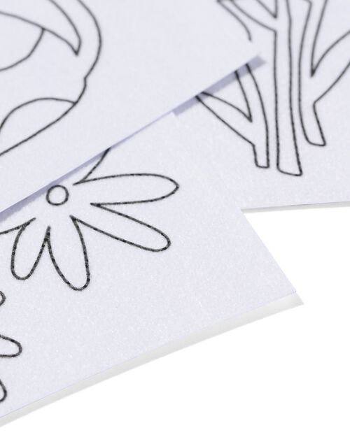 motifs de broderie solubles à l'eau - 8 x 10 cm - 5 pièces