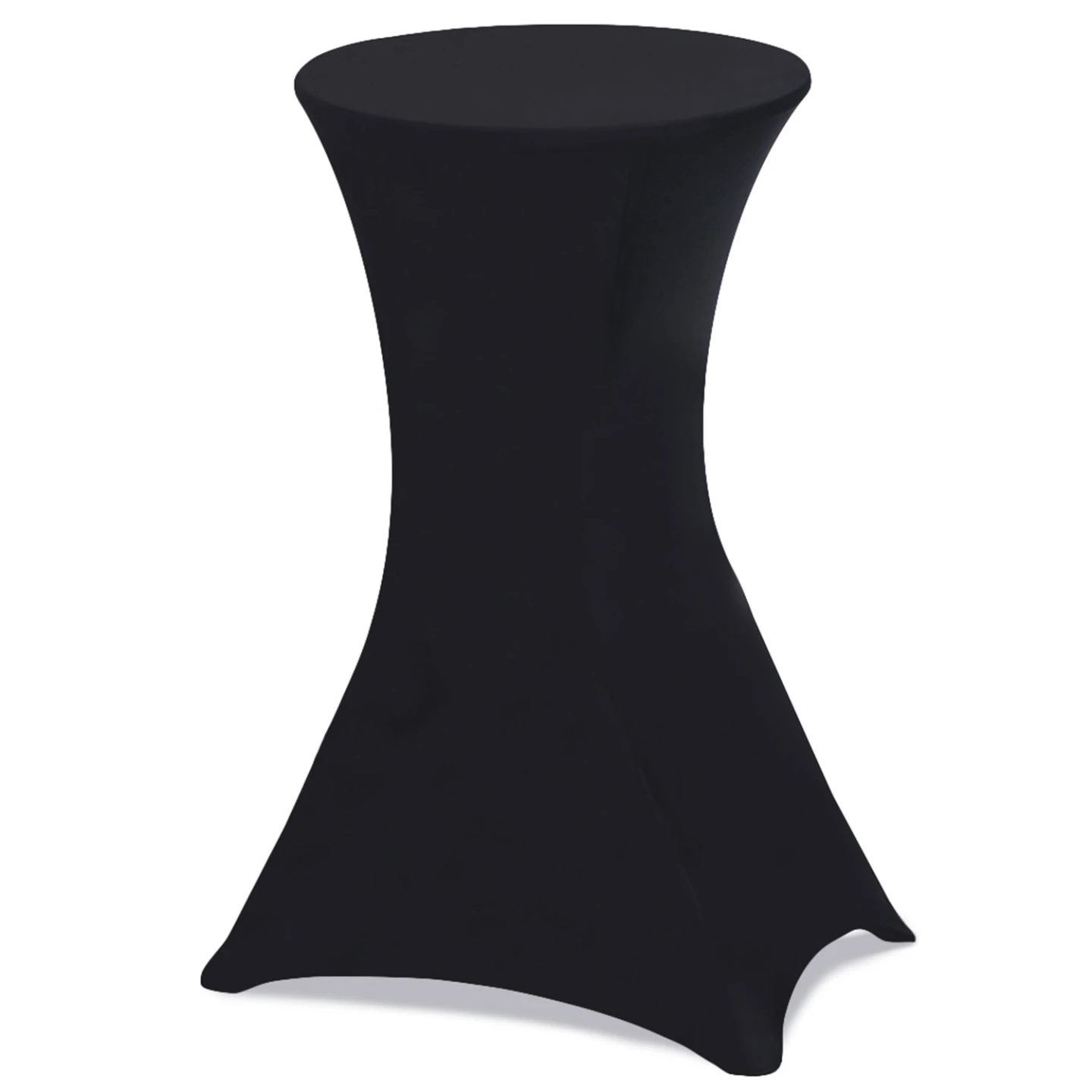 Lot de 4 tables hautes pliantes 105 CM et 4 housses noires