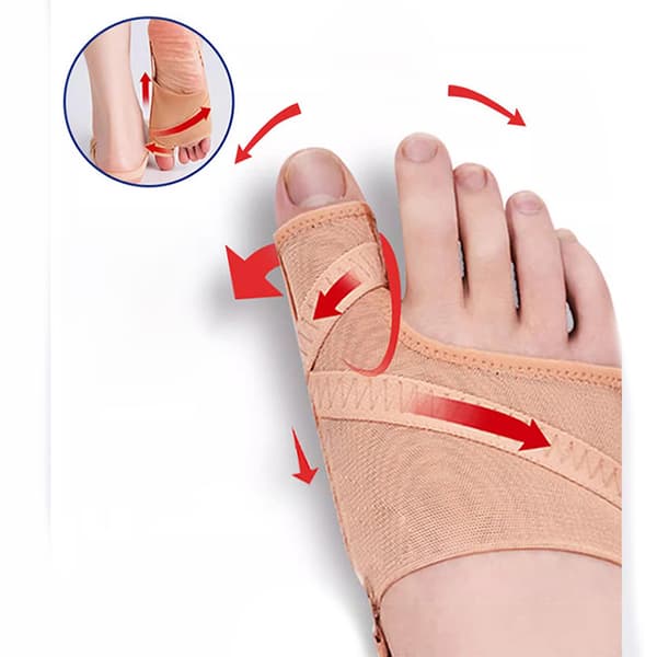 INF Hallux Valgus Korrigerer, Pustende Skinne for Tåretting og Bunionslindring