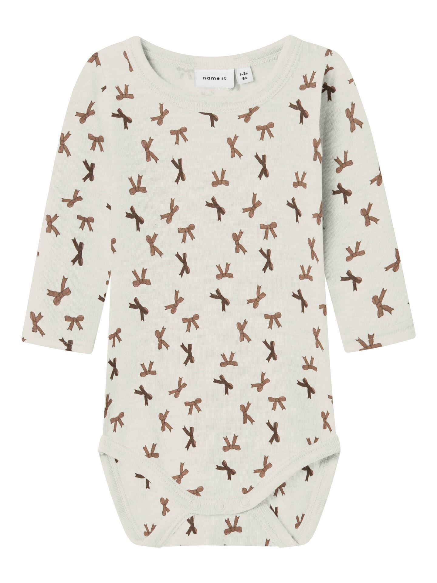 Wang Wool Rib Long Sleeve Body All Over Print