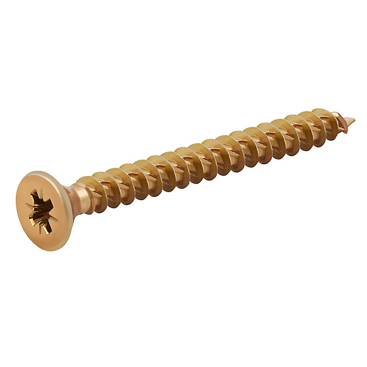 Vis à bois Turbodrive Premium pozidriv zinguée jaune 3x30 mm - 500 pièces