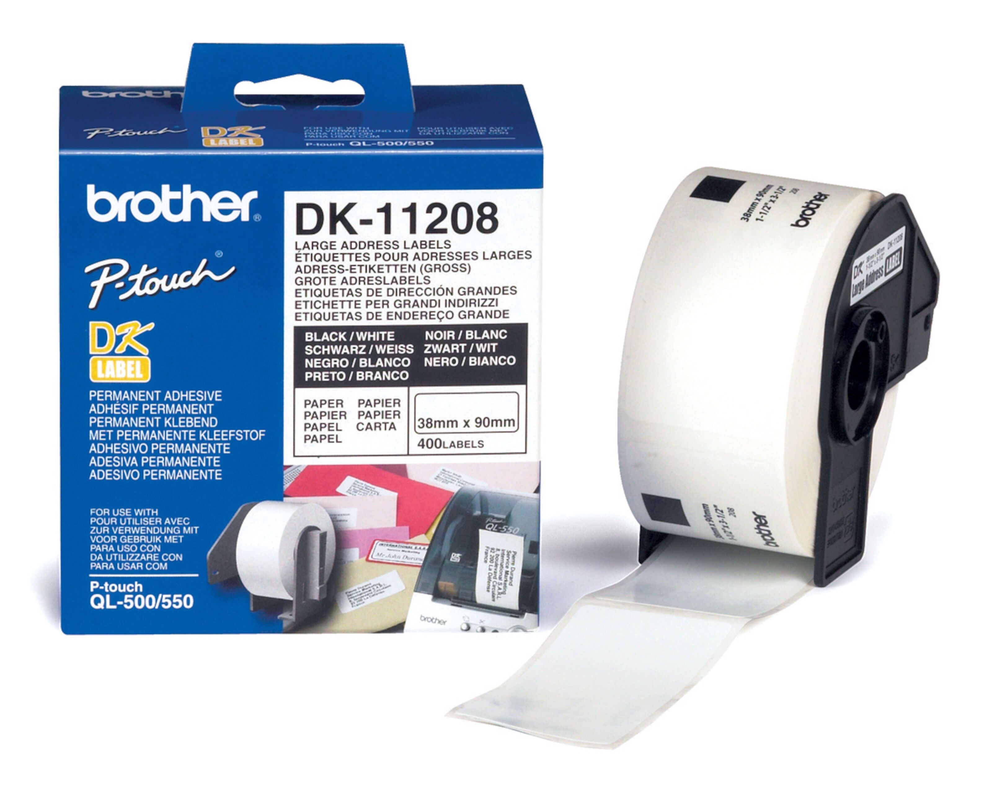 Brother DK-adresseetiketter 38x90 mm