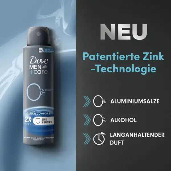 Clean Comfort mit Zink-Komplex Deospray