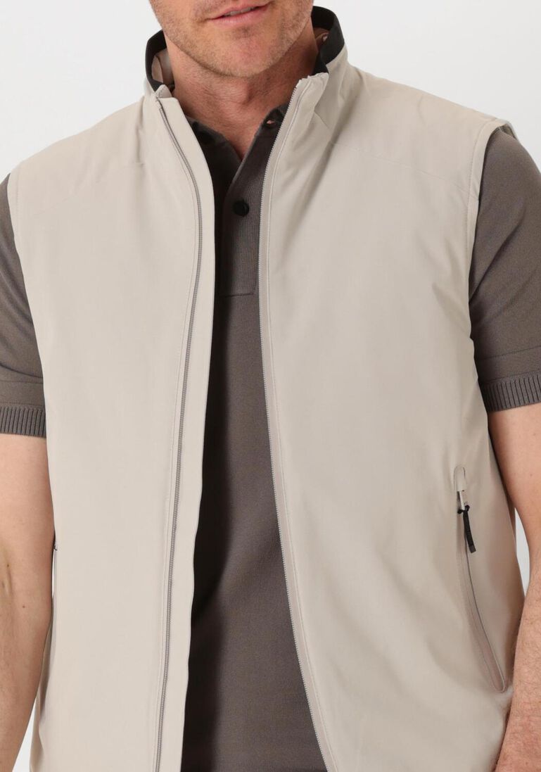 beige woolrich bodywarmer sailing 2 layers vest