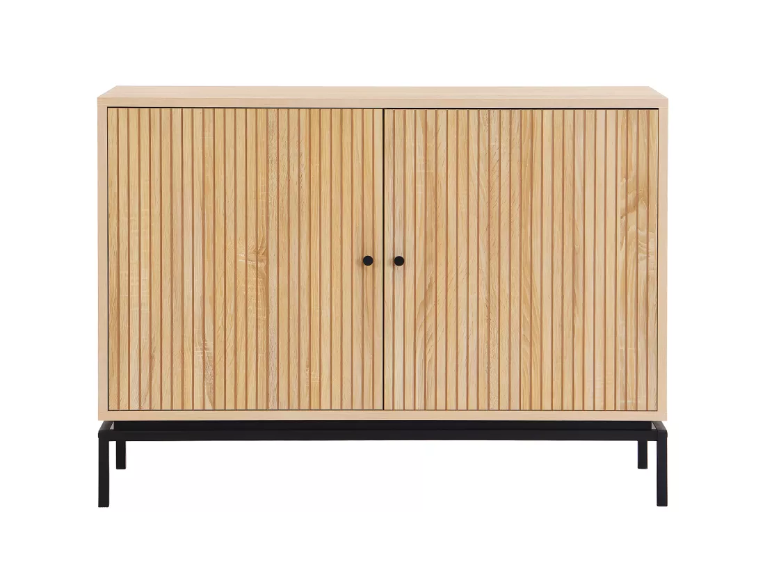 Buffet 2 portes effet bois 110 cm - Talia