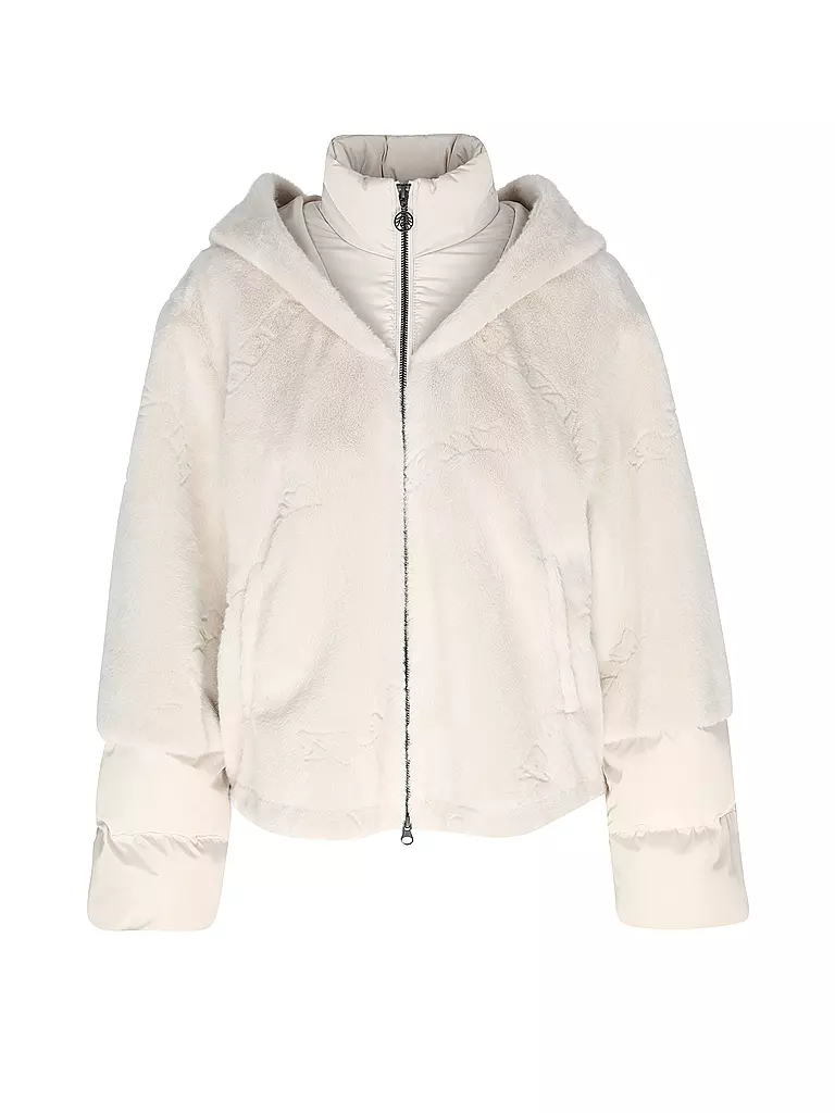 SPORTALM Jacke in Felloptik grau