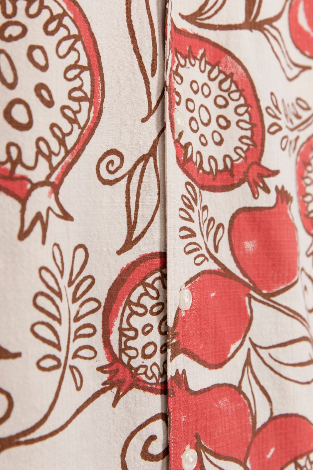 Overhemd met rode granaatappel print