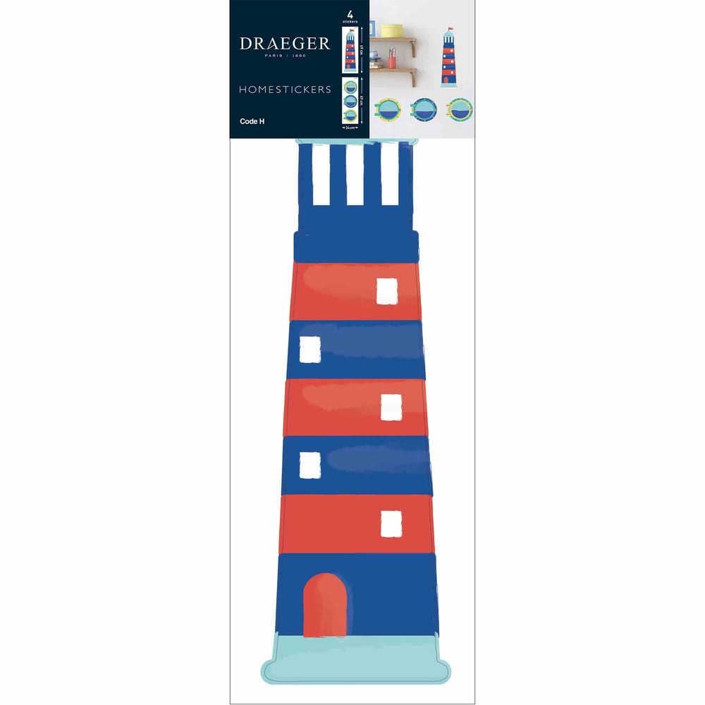 Sticker mural - phare et hublot