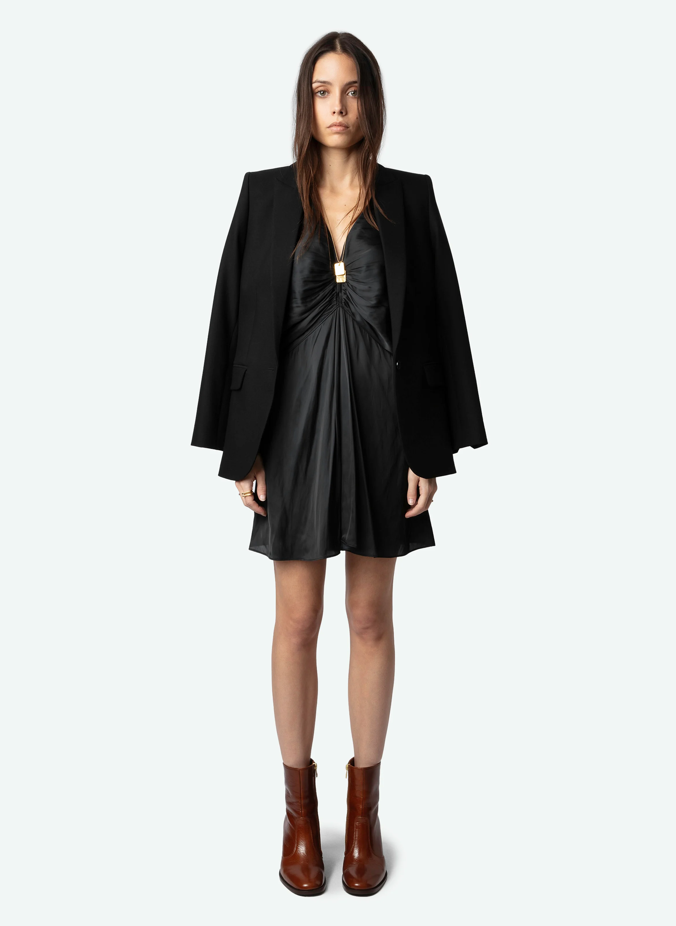 PREISER - Bottines en cuir vernis | Marron