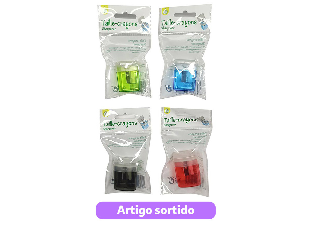 AFIA COM DEPÓSITO POLEGAR EM PLÁSTICO CORES SORTIDAS