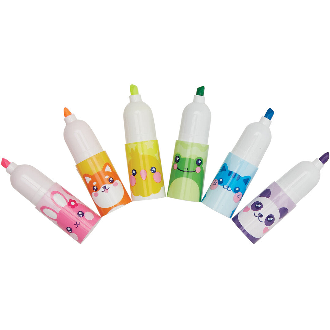 Ooly stapelbare mini markeerstiften dieren - 6st